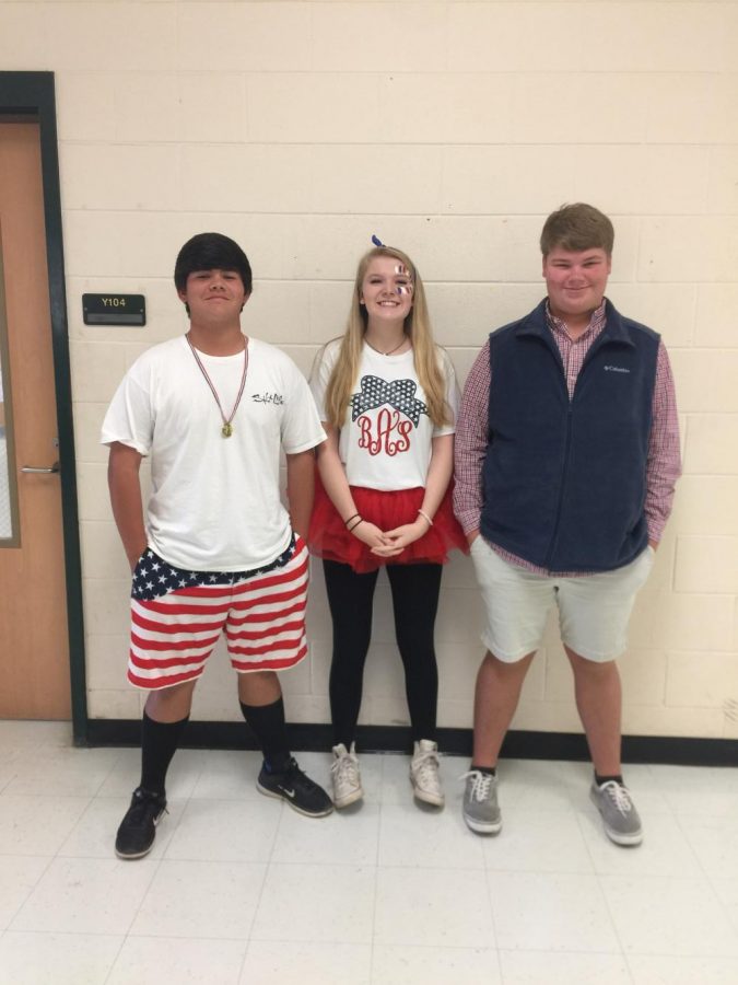 Luke Lyons, Beth Armstrong, and Seth Tucker
