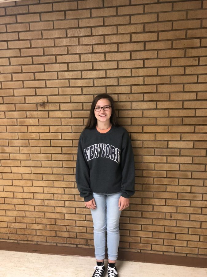Freshman Alivia Berryhill is shockingly young, starting high school at 13 years old. Her birthday is Aug. 28. Berryhill is not a huge sports fan. Her dad works for RCS Grading company. 