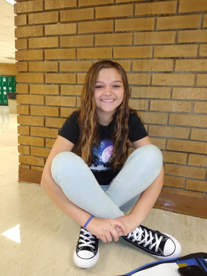 Fifteen-year-old sophomore Jerika Robinson likes lunch because she gets to hang out with her brother. Her favorite class is journalism and she's looking forward to turning 16 and getting her restricted license.  