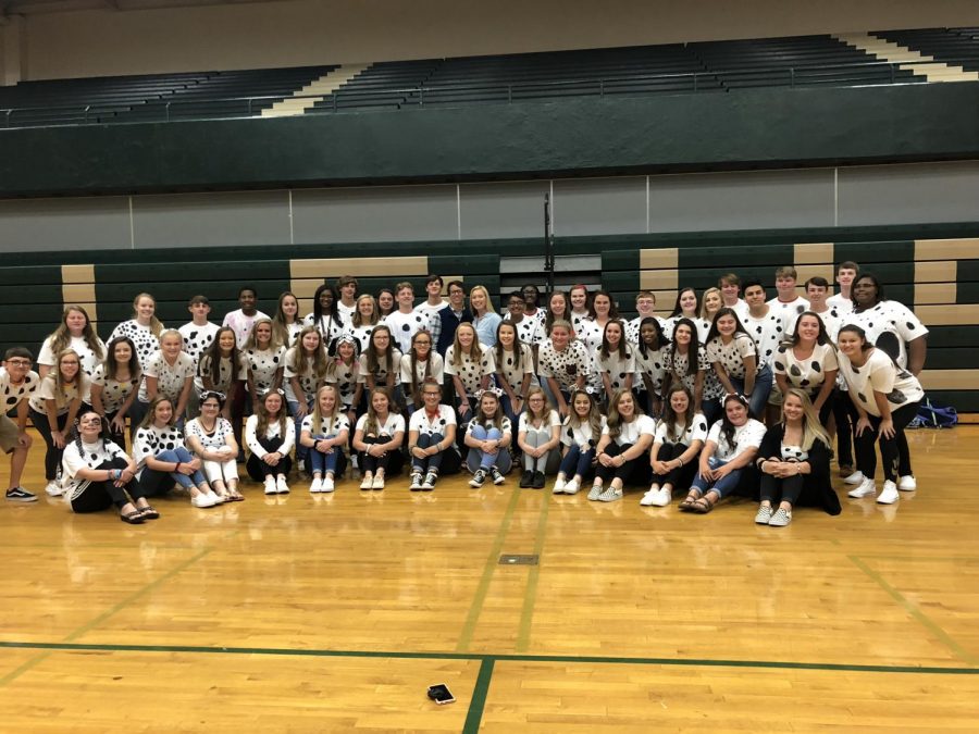 "101 Dalmatians" was recreated on Spirit week for "Disney Day." Even though most students mistook them for cows, the dalmatians kept their cool and made it through Day One!